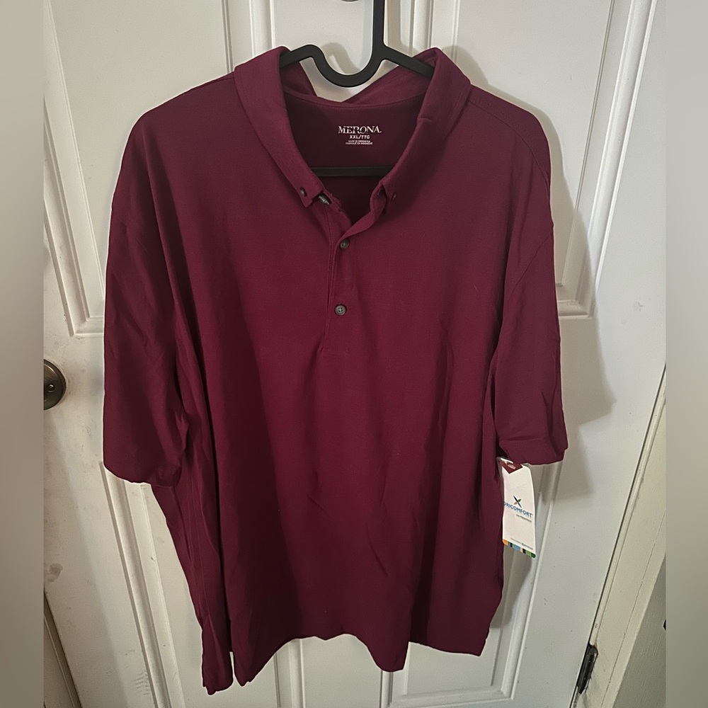 Burgundy Merona Polo